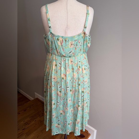NWT Torrid Mint Floral Supersoft Button-Front Dress - Torrid Size 3 (22-24, 3X) - Picture 10 of 16